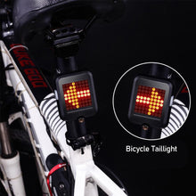 Load image into Gallery viewer, Smart Bike Light Fully Automatic Cycling Turning Signal Taillight USB Bicycle Rechargeable Rear Light LED Warning Lamp
