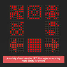 Load image into Gallery viewer, Smart Bike Light Fully Automatic Cycling Turning Signal Taillight USB Bicycle Rechargeable Rear Light LED Warning Lamp
