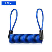 Load image into Gallery viewer, 1.2M Security Anti Thief Motorbike Motorcycle Wheel Disc Brake Alarm Lock Reminder Spring Cable Protection Alarm Locks
