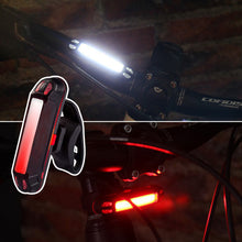 Load image into Gallery viewer, Bicycle Rear Light Waterproof USB Rechargeable LED Safety Warning Lamp Bike Flashing Accessories Cycling Taillight
