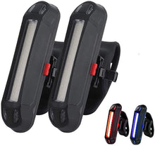 Load image into Gallery viewer, Bicycle Rear Light Waterproof USB Rechargeable LED Safety Warning Lamp Bike Flashing Accessories Cycling Taillight
