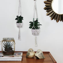 Load image into Gallery viewer, Hanging Handmade Macrame Plant Hanger Flower Pot Planter Hanger For Wall Decoration Countyard Garden Hanging Basket
