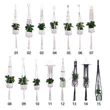 Load image into Gallery viewer, Hanging Handmade Macrame Plant Hanger Flower Pot Planter Hanger For Wall Decoration Countyard Garden Hanging Basket
