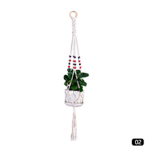 Load image into Gallery viewer, Hanging Handmade Macrame Plant Hanger Flower Pot Planter Hanger For Wall Decoration Countyard Garden Hanging Basket
