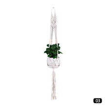 Load image into Gallery viewer, Hanging Handmade Macrame Plant Hanger Flower Pot Planter Hanger For Wall Decoration Countyard Garden Hanging Basket
