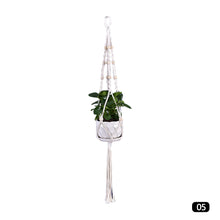 Load image into Gallery viewer, Hanging Handmade Macrame Plant Hanger Flower Pot Planter Hanger For Wall Decoration Countyard Garden Hanging Basket
