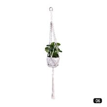Load image into Gallery viewer, Hanging Handmade Macrame Plant Hanger Flower Pot Planter Hanger For Wall Decoration Countyard Garden Hanging Basket
