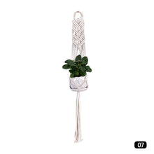 Load image into Gallery viewer, Hanging Handmade Macrame Plant Hanger Flower Pot Planter Hanger For Wall Decoration Countyard Garden Hanging Basket
