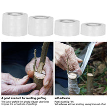 Load image into Gallery viewer, 100M/Roll Nursery Grafting Tape Roll Stretchable Self-adhesive Degradable White Grafting Tape Plant Tie Tape Grafting Film Band
