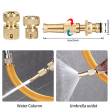 Load image into Gallery viewer, Spray Nozzle Water Gun Brass High Pressure Direct Spray Quick Hose Connector Home Faucet Adapters Water Tap Adapter Garden Sprinkler
