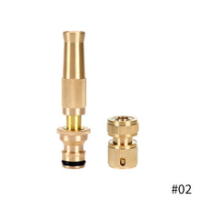 Load image into Gallery viewer, Spray Nozzle Water Gun Brass High Pressure Direct Spray Quick Hose Connector Home Faucet Adapters Water Tap Adapter Garden Sprinkler
