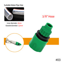 Load image into Gallery viewer, 1/2'' 3/4'' 5/8'' 1'' Gardening Accessories Outdoor Car Garden Hose Adapter Quick Connect Repair Tubing Connector Tap Connection Tube Fittings
