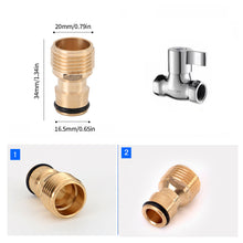 Load image into Gallery viewer, 1/2" 3/4“ Spray Nozzle Water Gun Brass High Pressure Direct Spray Quick Hose Connector Home Faucet Adapters Water Tap Adapter Garden Sprinkler
