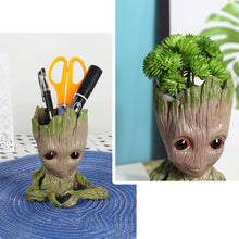 Load image into Gallery viewer, Baby Groot Cute Flower Pot Succulent Flowerpots Wholesale Plastic Figurines Decoration Pen Holder Toys Home Ornaments Garden
