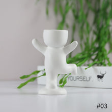 Load image into Gallery viewer, Creative Humanoid Ceramic Flower Pot Vase Plant Pot Ceramic Crafts Fleshy Flower Vase Home Decoration
