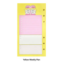 Load image into Gallery viewer, 45 Sheets Cute Cartoon A6 Notebook Paper Refill Spiral Binder Index Inside Pages Daily Diary Papers

