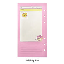 Load image into Gallery viewer, 45 Sheets Cute Cartoon A6 Notebook Paper Refill Spiral Binder Index Inside Pages Daily Diary Papers
