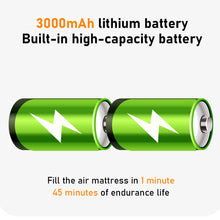 Load image into Gallery viewer, Mini Air Pump For Mattress Mat Camping Outdoor Portable Electric Inflator USB Charging Swimming Ring Vacuum Pump with 4 Nozzles
