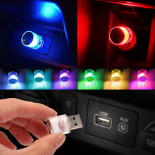 Load image into Gallery viewer, Mini USB Car LED Atmosphere Lights Decorative Lamp For Party Ambient Modeling Automotive Portable Plug Play Auto Interior Lights
