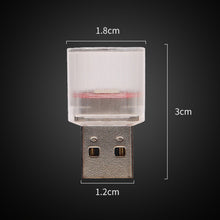 Load image into Gallery viewer, Mini USB Car LED Atmosphere Lights Decorative Lamp For Party Ambient Modeling Automotive Portable Plug Play Auto Interior Lights
