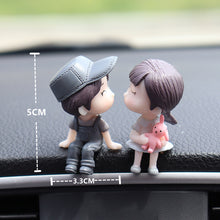 Load image into Gallery viewer, Cartoon Couples Action Figurines Car Interior Decoration Ornaments Anime Auto Interior Center Console Dashboard Decoration

