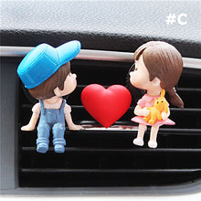 Load image into Gallery viewer, Cute Cartoon Couples Car Air Vent Freshener Perfume Clip Aromas Diffuser Air Conditioning Perfume Clip Flavoring Car Decoration
