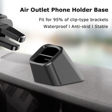 Load image into Gallery viewer, Car Mobile Phone Holder Bracket Base Wireless Car Charger Stand Holder Dashboard Mount Air Outlet Clip GPS Cradle Accessories
