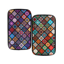 Load image into Gallery viewer, Ethnic Style Print PU Leather Car Armrest Mat Center Console Arm Rest Protection Cushion Auto Armrests Storage Box Cover Pad
