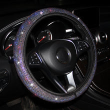 Load image into Gallery viewer, 37-38cm Colorful Sparkling Car Rhinestones Steering Wheel Cover With Crystal Diamond Car Interior Accessories Car-styling
