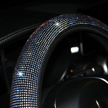 Load image into Gallery viewer, 37-38cm Colorful Sparkling Car Rhinestones Steering Wheel Cover With Crystal Diamond Car Interior Accessories Car-styling
