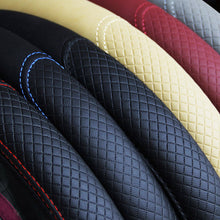 Load image into Gallery viewer, Universal Steering Wheel Cover Braid On The Steering Wheel Cover Cubre Anti-Slip Leather Auto Car Wheel Cover Car Accessories
