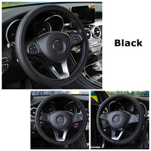 Load image into Gallery viewer, Universal Steering Wheel Cover Braid On The Steering Wheel Cover Cubre Anti-Slip Leather Auto Car Wheel Cover Car Accessories
