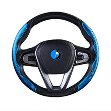 Load image into Gallery viewer, 2 Halves Car Steering Wheel Cover Carbon Fiber Look Steering Wheel Booster Cover Universal Anti-skid Auto Interior Accessories
