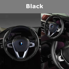 Load image into Gallery viewer, 2 Halves Car Steering Wheel Cover Carbon Fiber Look Steering Wheel Booster Cover Universal Anti-skid Auto Interior Accessories
