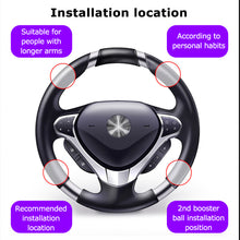 Load image into Gallery viewer, 360 Degree Rotation Turning Steering Wheel Spinner Knob Universal Fit Metal Bearing Spinner Power Handle Ball Shaped Booster
