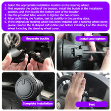 Load image into Gallery viewer, 360 Degree Rotation Turning Steering Wheel Spinner Knob Universal Fit Metal Bearing Spinner Power Handle Ball Shaped Booster
