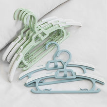 Load image into Gallery viewer, 5pcs/set Kids Anti-slip Clothes Hanger Adjustable Children Flexible Clothing Rack Baby Clothes Rack Coat Sweater Hoodie Hanger Organizer
