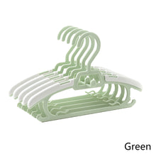 Load image into Gallery viewer, 5pcs/set Kids Anti-slip Clothes Hanger Adjustable Children Flexible Clothing Rack Baby Clothes Rack Coat Sweater Hoodie Hanger Organizer
