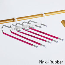 Load image into Gallery viewer, 5 in 1 Pants Hanger Trouser Organizer Clother Hanger Closet Storage Multifunction Shelves Organizer Stainless Steel Trouser Hangers
