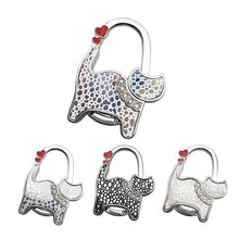 Load image into Gallery viewer, Portable Folding Handbag Hook Holder Purse Hanger Table Edge Hanging Hooks for Handbag Decoration Students Bag Organizer

