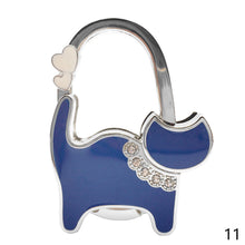 Load image into Gallery viewer, Portable Folding Handbag Hook Holder Purse Hanger Table Edge Hanging Hooks for Handbag Decoration Students Bag Organizer
