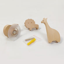 Load image into Gallery viewer, Cute Cartoon Wood Hook Kids Room Mounted Hook Towels Coat Bags Clothes Storage Hook Self Adhesive Wall Hanger Mounted Children Room Storage Rack
