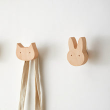 Load image into Gallery viewer, Cute Cartoon Wood Hook Kids Room Mounted Hook Towels Coat Bags Clothes Storage Hook Self Adhesive Wall Hanger Mounted Children Room Storage Rack
