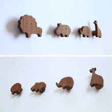Load image into Gallery viewer, Cute Cartoon Wood Hook Kids Room Mounted Hook Towels Coat Bags Clothes Storage Hook Self Adhesive Wall Hanger Mounted Children Room Storage Rack
