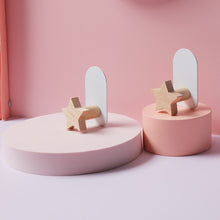 Load image into Gallery viewer, Self Adhesive Wood Hook Non Track Wall Mounted Towel Coat Hat Clothes Rack Kids Room Decoration Storage Hook
