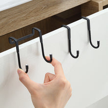Load image into Gallery viewer, S Type 304 Stainless Steel Door Hanger Hook Over Cabinet Draw Hook Kitchen Bathroom Towel Hanger Holder Bedroom Closet Over Rack
