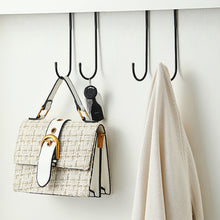 Load image into Gallery viewer, S Type 304 Stainless Steel Door Hanger Hook Over Cabinet Draw Hook Kitchen Bathroom Towel Hanger Holder Bedroom Closet Over Rack
