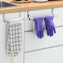 Load image into Gallery viewer, Over Door Stainless Steel Racks Kitchen Cabinet Towels Long Rack Bar Hanging Holder Bathroom Bath Towel Shelf
