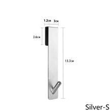 Load image into Gallery viewer, Bathroom Shower Room Door Hook Over Glass Door Stainless Steel Over Towel Rack Towel Holder Loofah Hanger
