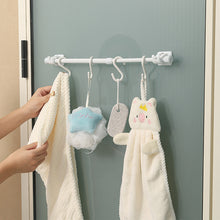 Load image into Gallery viewer, 2pcs/set Self Adhesive Curtain Rod Bracket Holder Bathroom Towels Self Holder Kitchen Rod Hanging Clip Wall Hooks Punch Free Holder Clips
